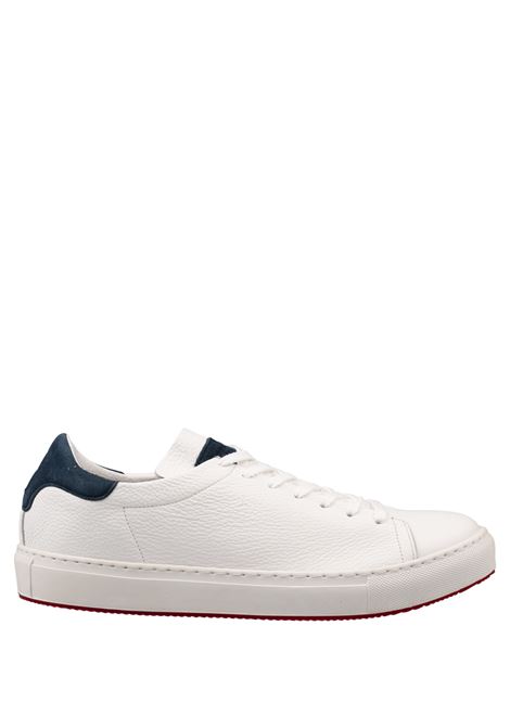Sneakers In Pelle Bianca Con Spoiler Blu ANDREA VENTURA | PF-GIANNUTRICERVO BIANCO 9000+CACH. PORTO